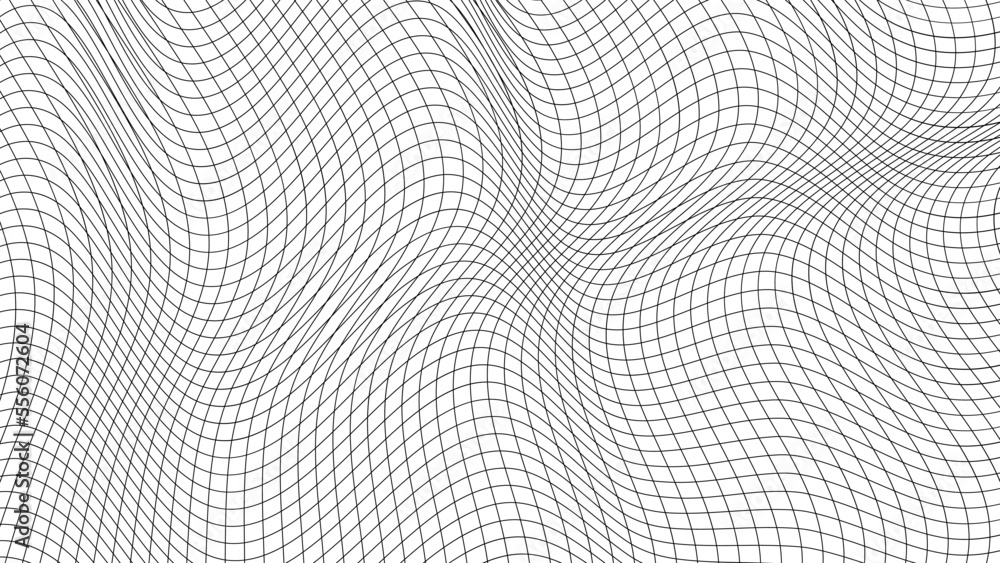Mesh grid lattice background, pattern, security space distorted wave guilloche Mesh grid lattice background, pattern, security space distorted wave guilloche