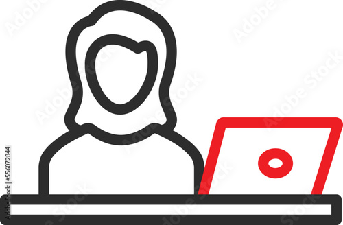 hospital receptionist Vector Icon
