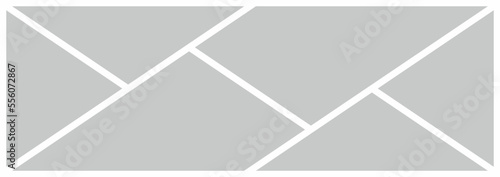 Pictures or photos frame collage. comics page grid layout abstract photo frames and digital photo wall template