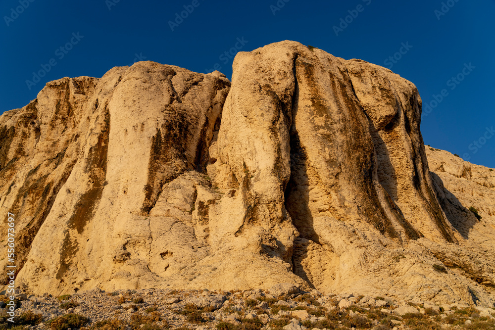 Sand hills on Island Pag. Place of Life on Mars trail