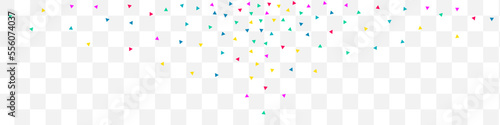 Falling Confetti Festival Vector Transparent