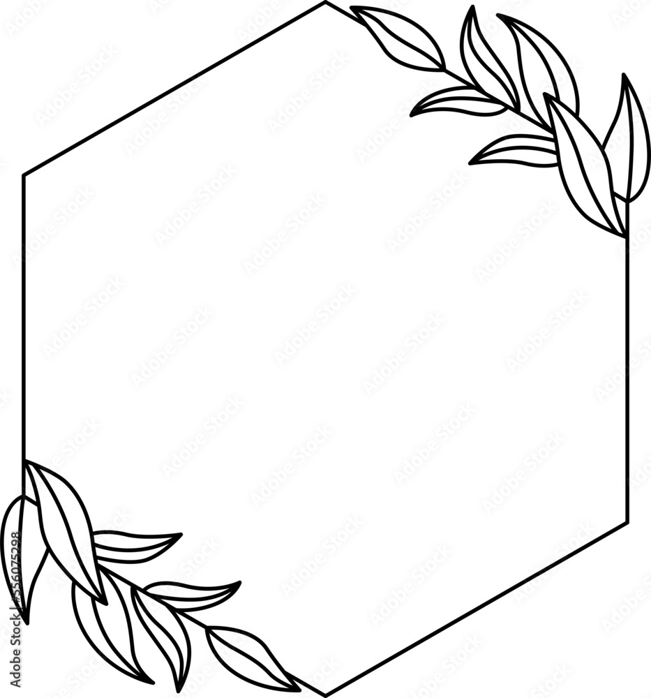 Floral Botanical Frame Border Floral Botanical Frame Border