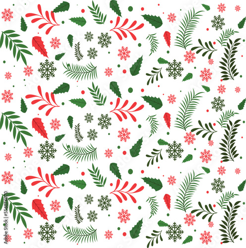 Seamless Universal Christmas Fabric Textile Pattern with Christmas elements. Happy Holidays with New Year Decoration White Background Vector illustration Design