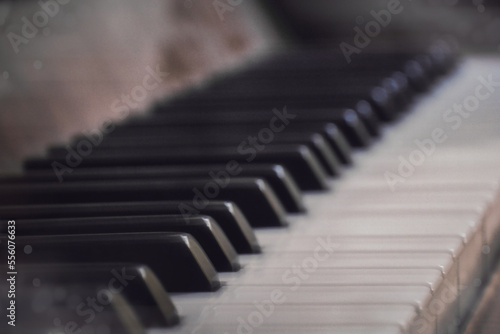 Klavier - Piano - Piano keys close up - Beatiful Decay - Abandoned - Verlassener Ort - Urbex / Urbexing - Lost Place - Artwork - Creepy - High quality photo 