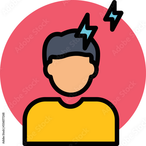 Headache Vector Icon
