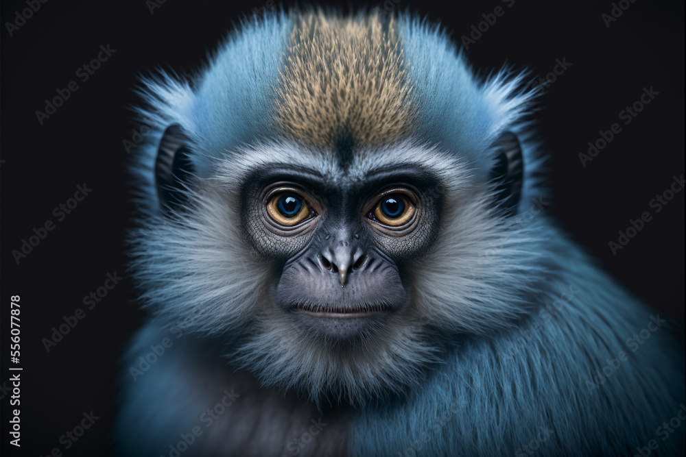 Fototapeta premium Portrait of a beautiful monkey