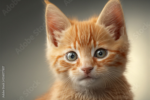 beautiful little orange kitten