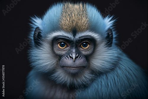 Portrait of a beautiful monkey