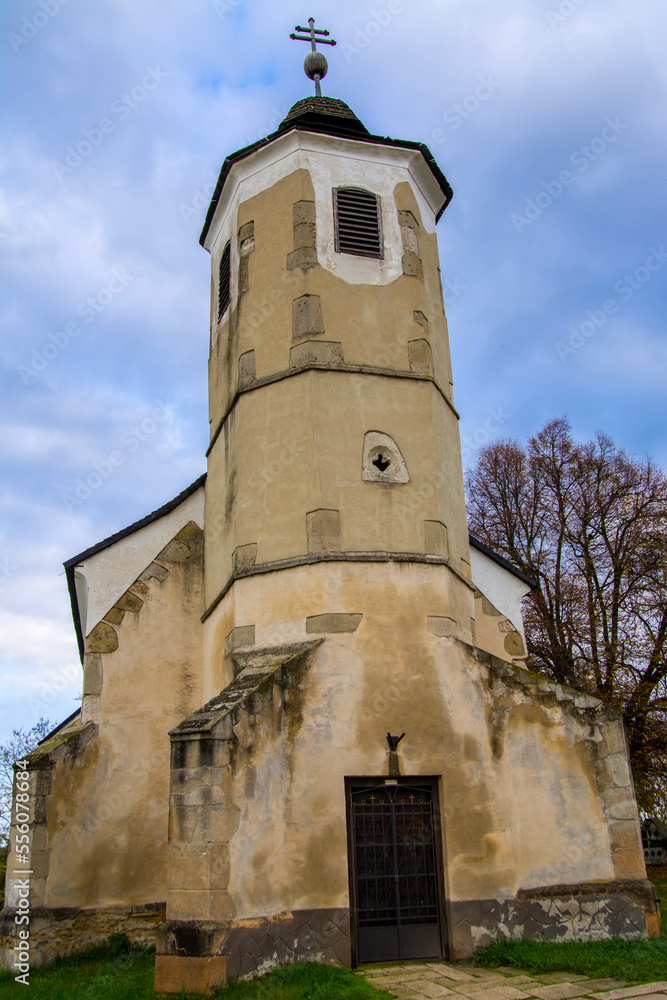 The old church of Isaszeg in the cemetery