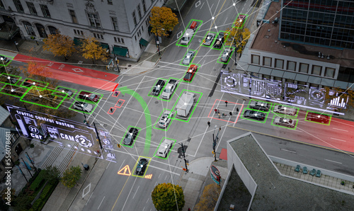 Integrated control system simulation and autonomous driving in smart city photo