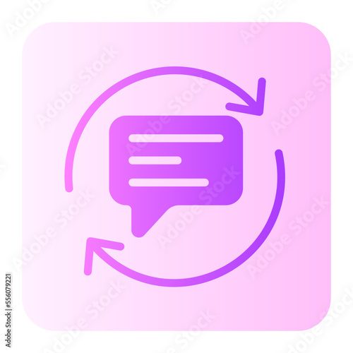 chat gradient icon
