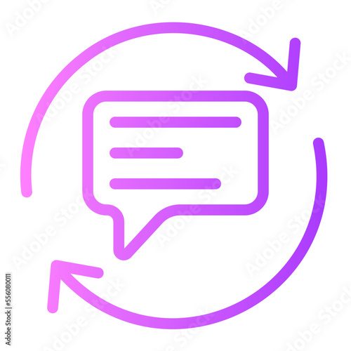 chat gradient icon
