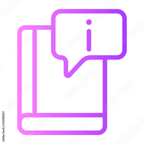 guidebook gradient icon