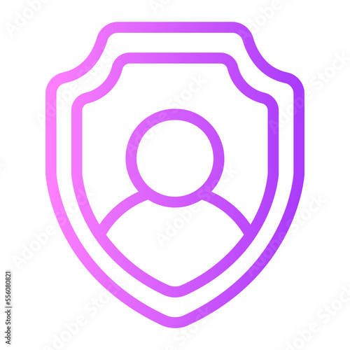 user protection gradient icon