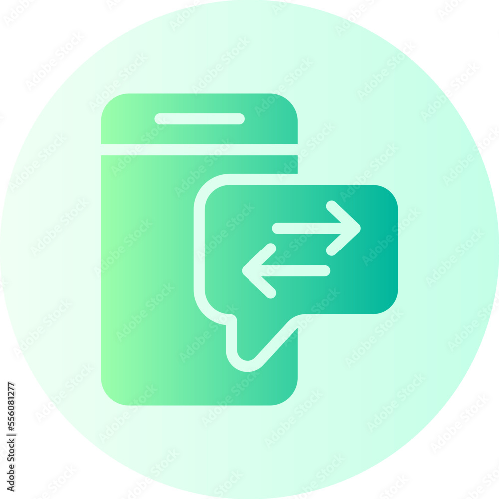 phone cell gradient icon phone cell gradient icon