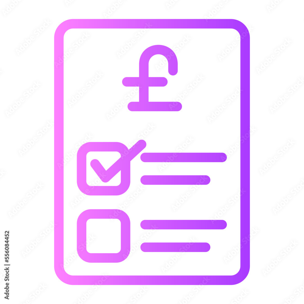 invoice gradient icon invoice gradient icon