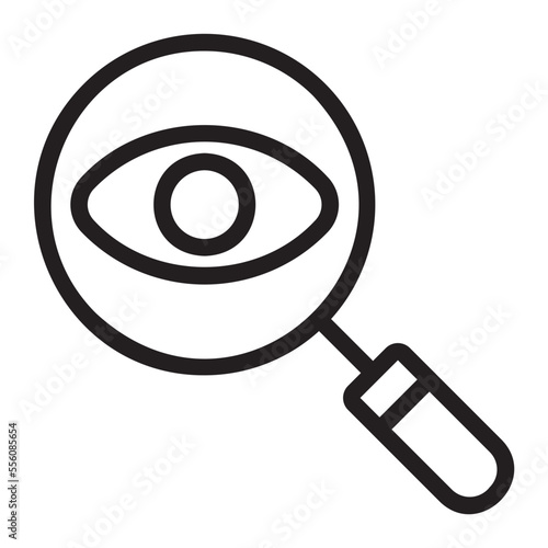 magnifier line icon