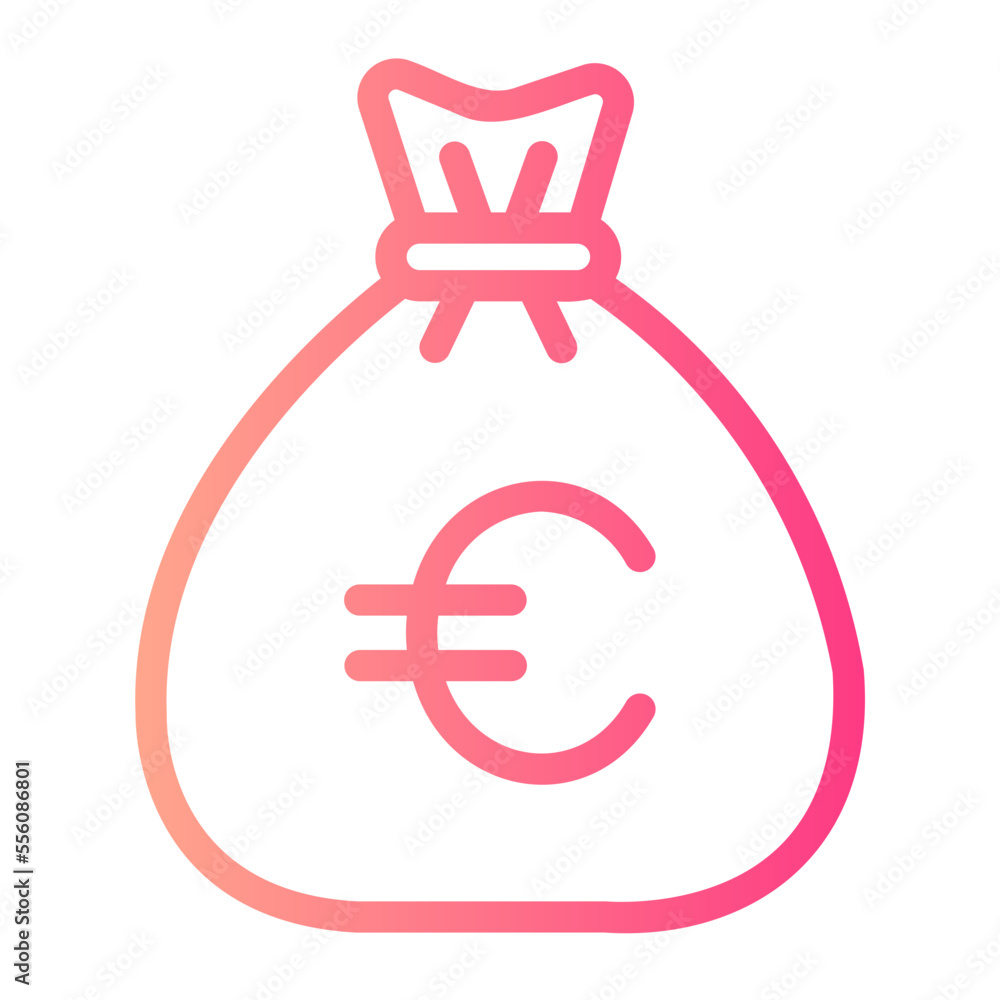 money bag gradient icon money bag gradient icon