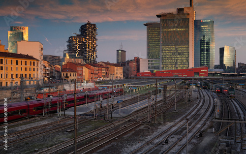 Quadro su tela Milano Stazione ferroviaria di Milano Porta Garibaldi