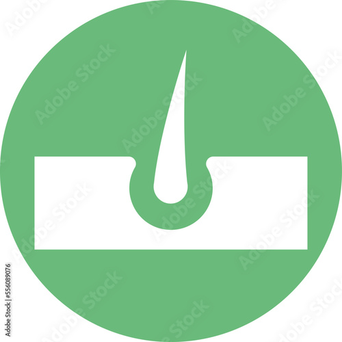 growth hair treatment Vector Icon
