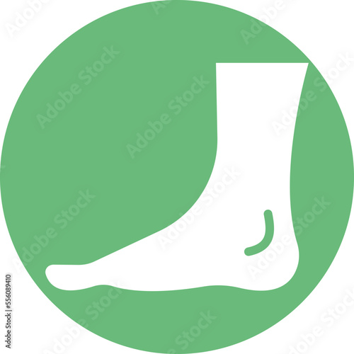 Body Foot Vector Icon
