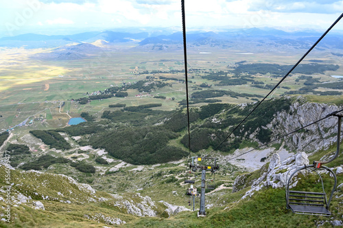 View from cable car lift on mountain.  © Ajdin Kamber