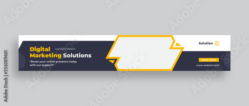 Digital marketing large web banner or corporate business banner template