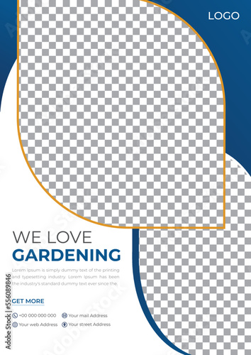 Modern Gardening Flyer template with Photo