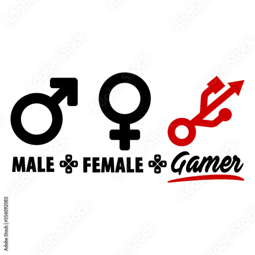 Male Female Gamer shirt design. Perfect gift for gamers.