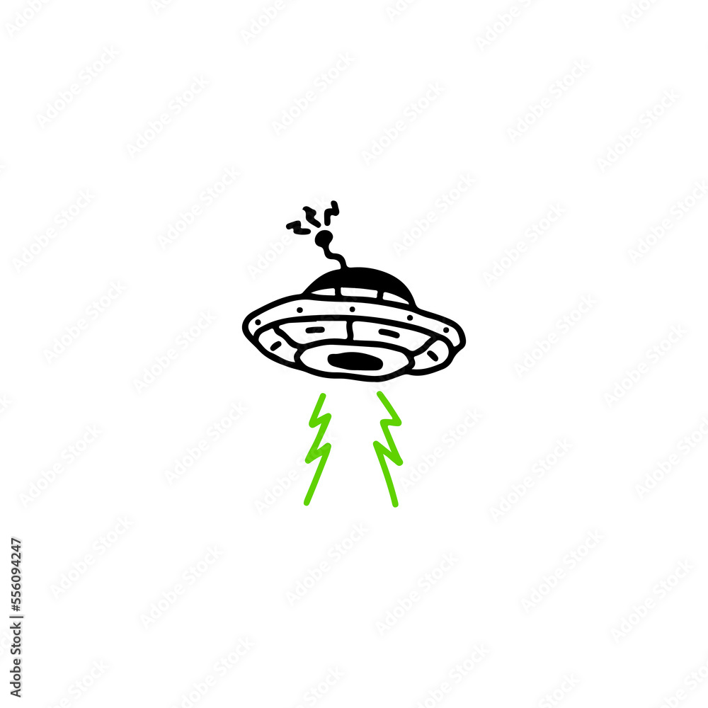 ufo illustration vector with concept ufo illustration vector with concept