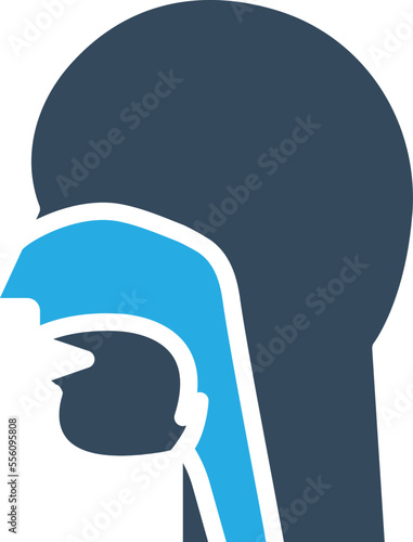 Nasal canal Vector Icon

