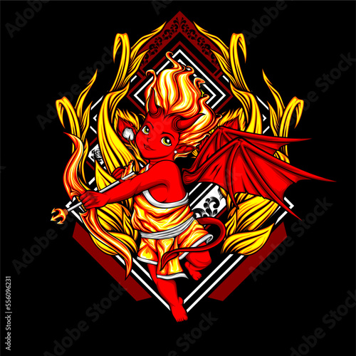 devil cupid illustration