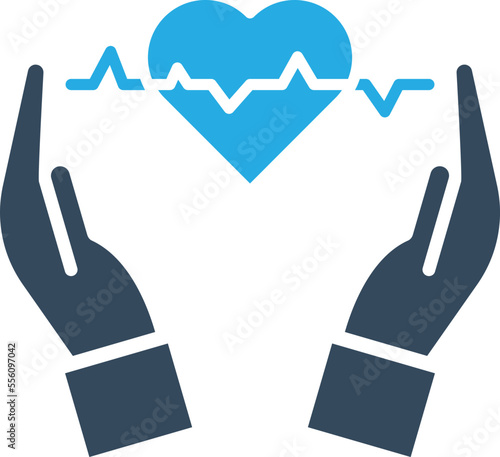 Heart care Vector Icon
