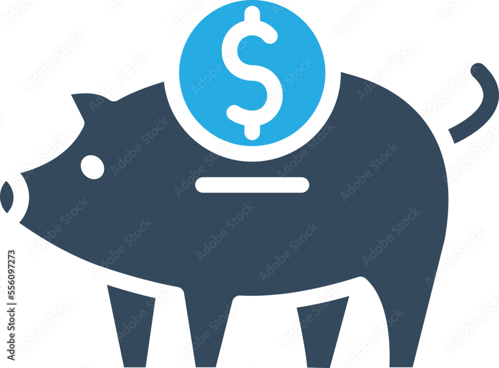 Dollar piggy Vector Icon
Dollar piggy Vector Icon