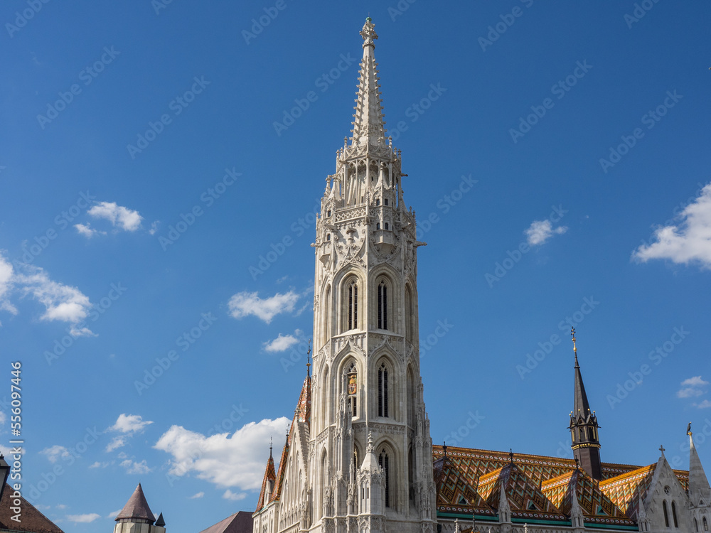 Die Stadt Budapest an der Donau in Ungarn