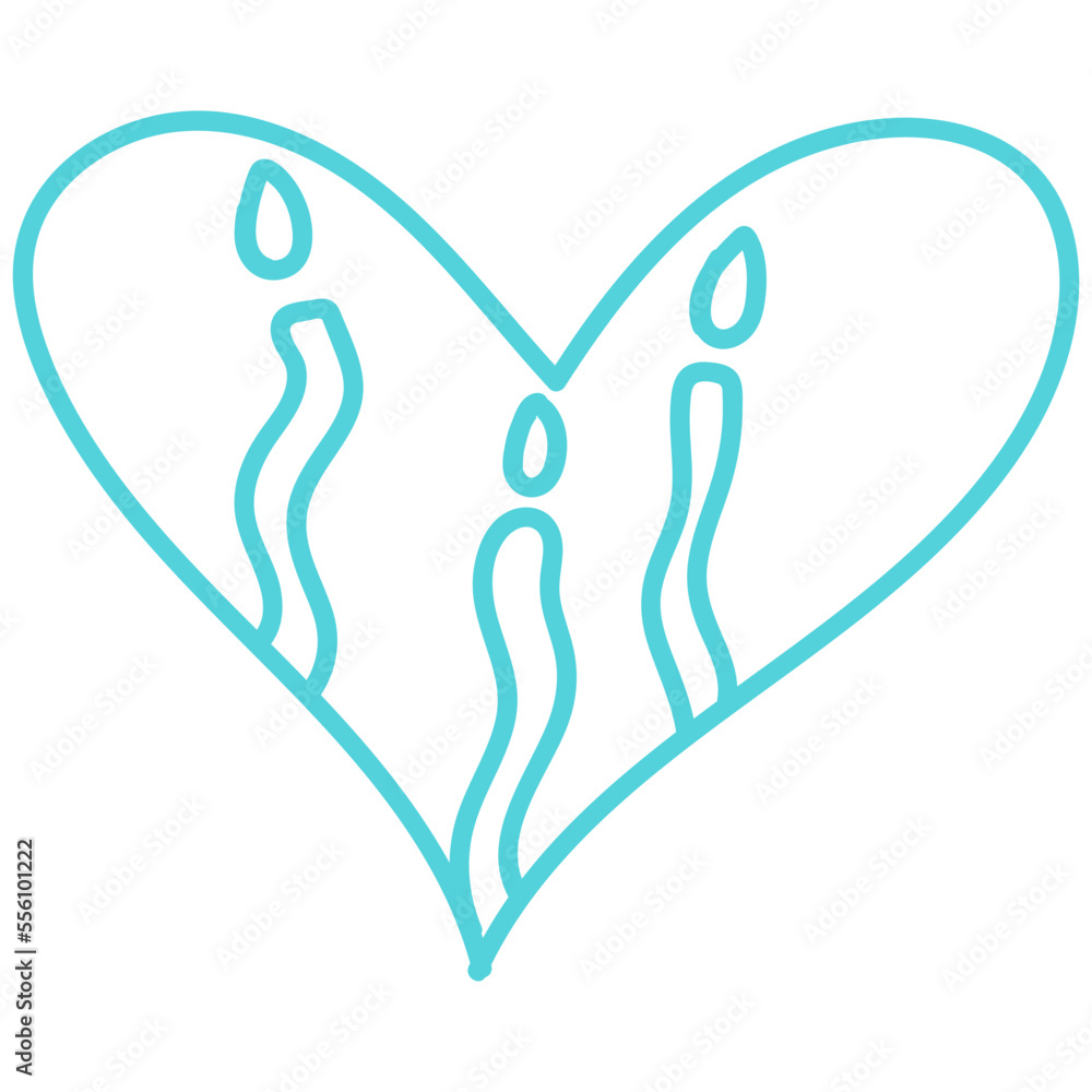 Hand drawn Heart Outline Stroke Hand drawn Heart Outline Stroke