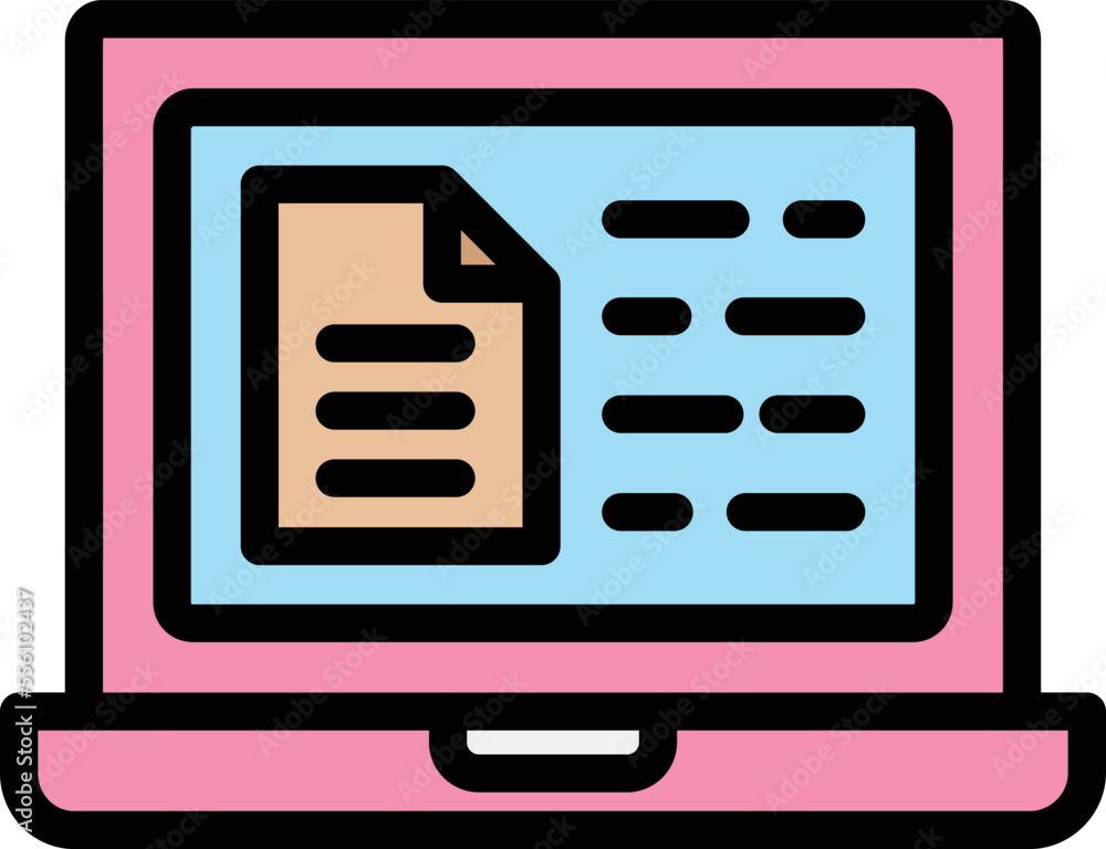Online report Vector Icon Design Illustration Online report Vector Icon Design Illustration