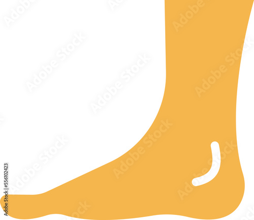 Body Foot Vector Icon
