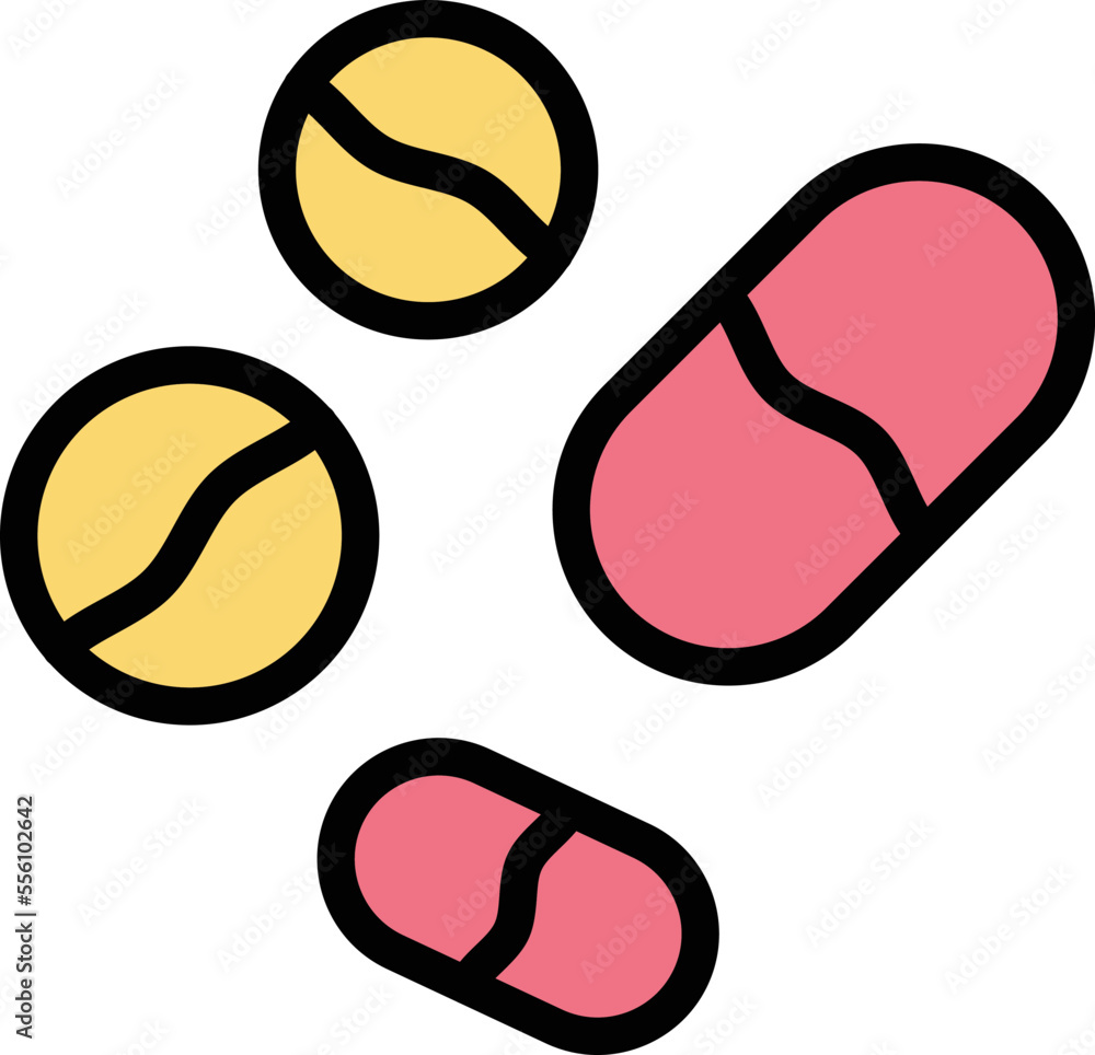 Pills Vector Icon Design Illustration Pills Vector Icon Design Illustration