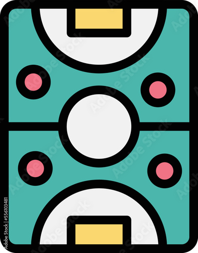 Air hockey Vector Icon Design Illustration