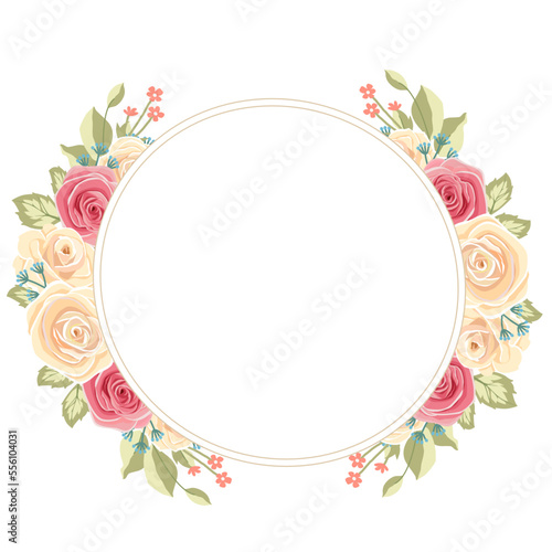 flower rose vector with Ellipse for background  texture  wrapper pattern  frame or border   greeting card 