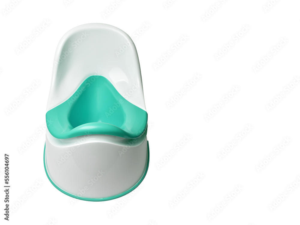 Kids toilet pot on white background Kids toilet pot on white background