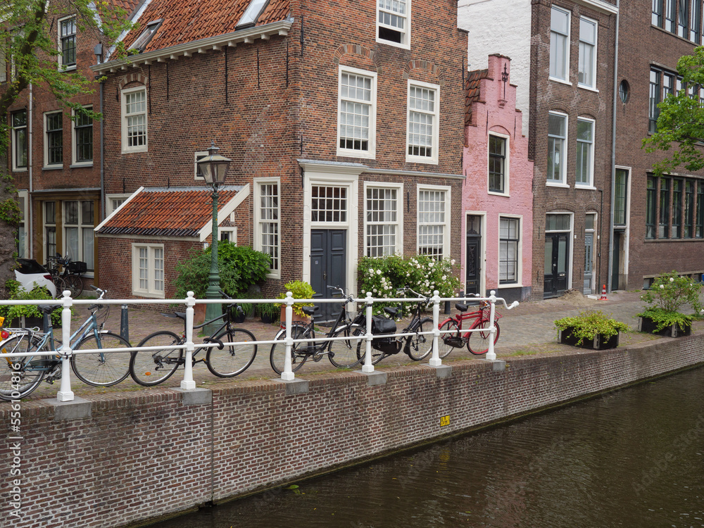 Die Universitätsstadt Leiden in den Niederlanden