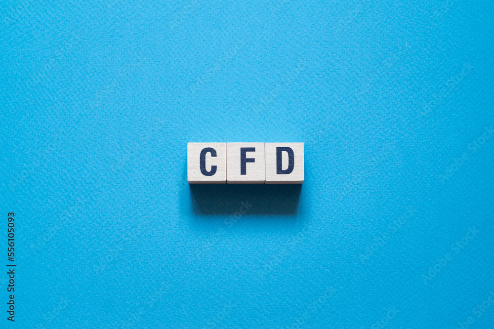 CFD - Contracts For Difference,word concept on cubes CFD - Contracts For Difference,word concept on cubes