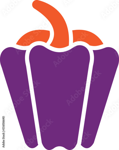 Capsicum Vector Icon Design Illustration