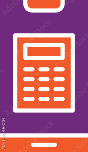 Calculator Vector Icon Design Illustration