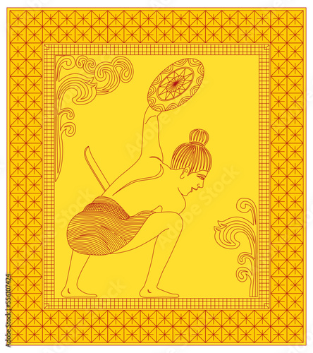 Sri Lanka Traditionalist Marshal art Angampora vectors, and illustrations