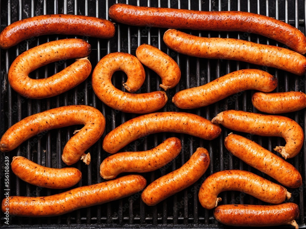 smoked sausages on a grill, food, sausage, meat, pork, sausages, barbecue, beef, grill, grilled, cooking smoked sausages on a grill, food, sausage, meat, pork, sausages, barbecue, beef, grill, grilled, cooking