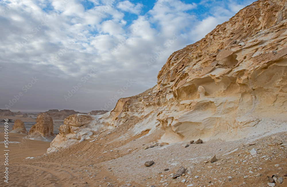 Barren desert landscape in Valley of Agabat