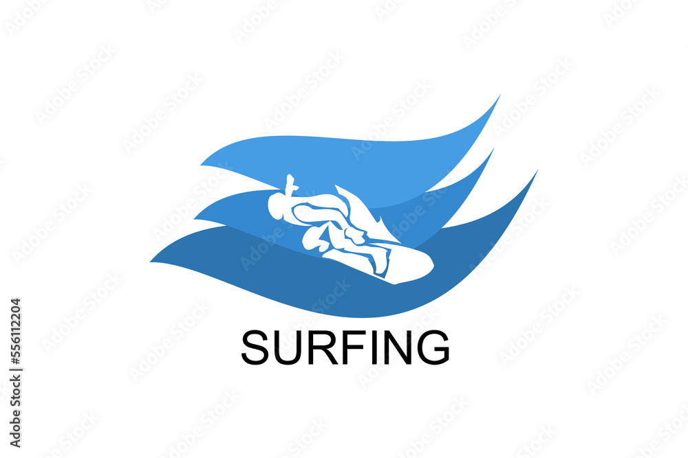 surfing sport vector line icon. a surfer is surfing in the sea. sport pictogram, vector illustration. surfing sport vector line icon. a surfer is surfing in the sea. sport pictogram, vector illustration.